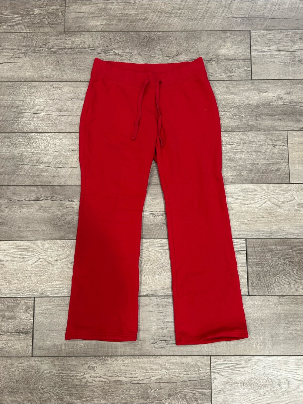 Hollister Red Short Length Bootcut Sweatpants
